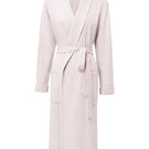 Pink Shell women’s silk wool robe by MANITO, soft and luxurious, featuring smooth fabric and relaxed fit.