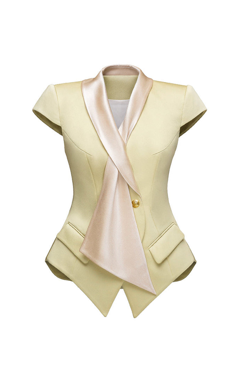 Jenny K Tran Sheringham blazer jacket with tailored fit and classic design, shown in a stylish, professional setting.