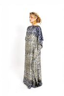 Amel Batita skin brocot kaftan maxi dress with flowing fabric and intricate patterns, perfect for casual or beachwear.