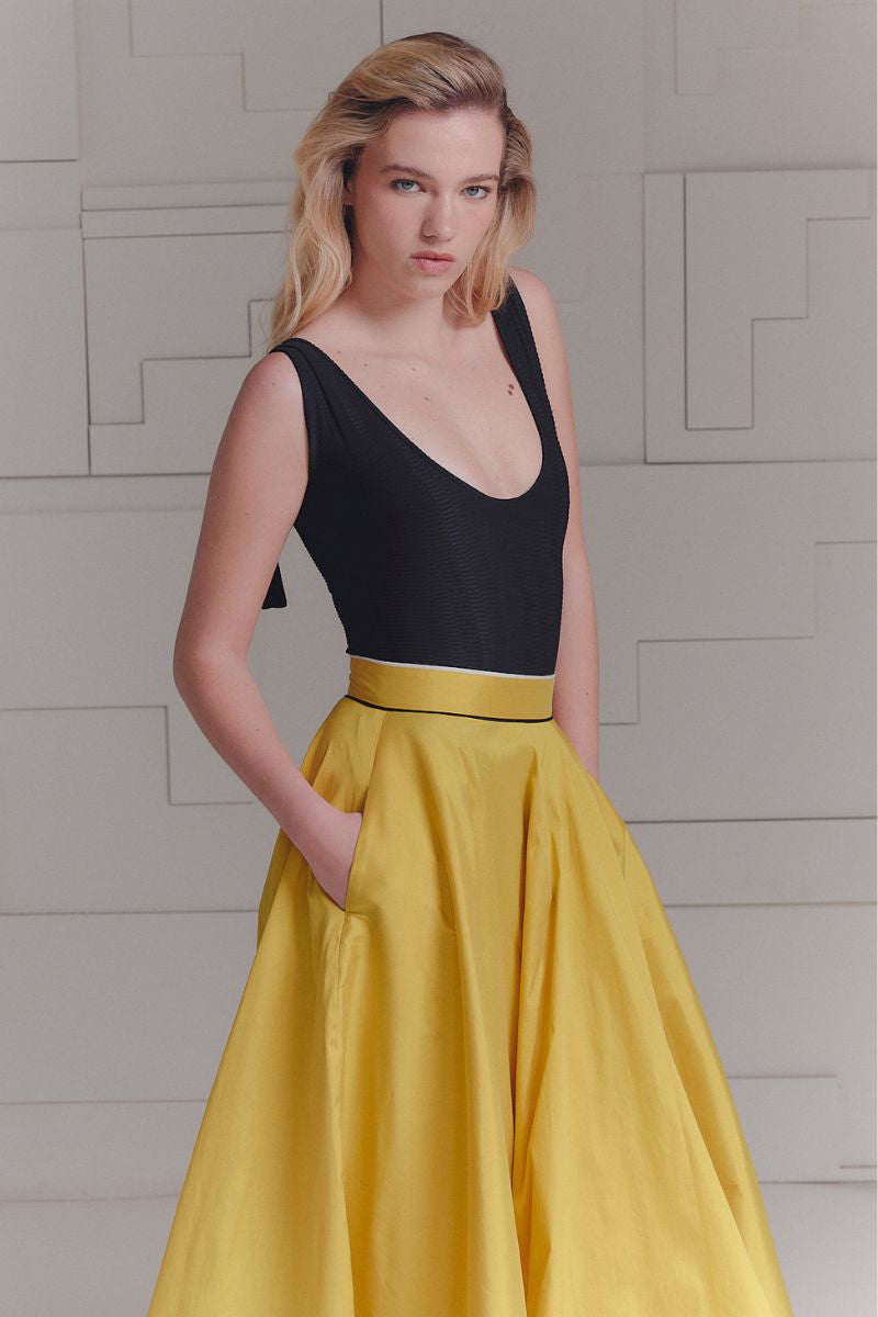 SOL SKIRT IN YELLOW - CULT MIA