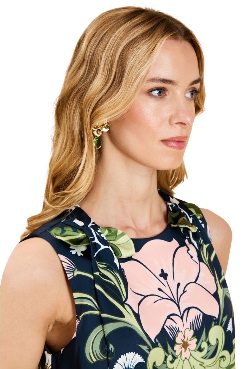 Mestiza New York Soma Duo Mini Dress in vibrant fabric, sleeveless design, fitted silhouette, perfect for casual or summer wear.