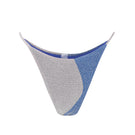 Suncillo Sophia bikini bottom in blue and silver gray with a sleek, fitted design for stylish swimwear.