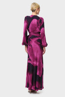 niLuu Sophia Maia wrap top featuring a stylish design and fitted silhouette, shown from the back in this product image.
