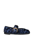 Flabelus Sophie Glinda navy flats with rounded toe and low heel, stylish comfortable slip-on shoes for women.