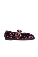 Flabelus Sophie Glinda purple flats with pointed toes and sleek design, perfect for casual or dressy occasions.