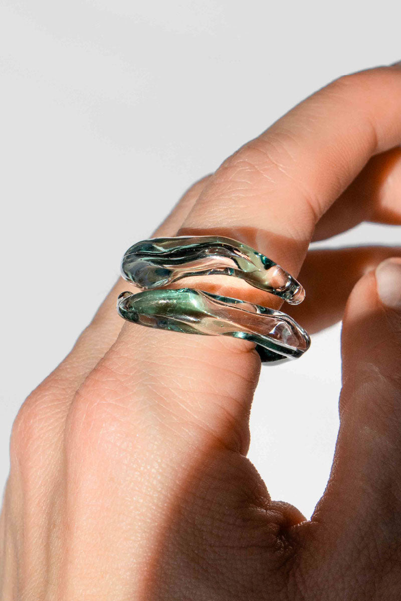 SOPLO REMOLINO RING IN GREEN