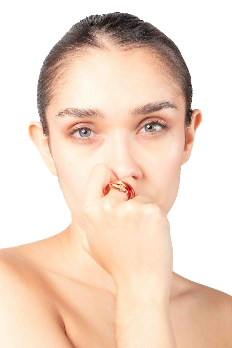 SOPLO REMOLINO RING IN RED
