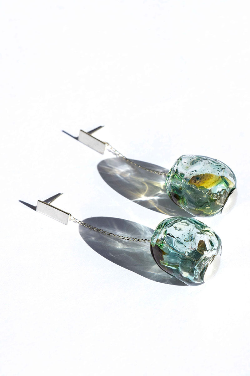 SOPLO S EARRINGS IN GREEN