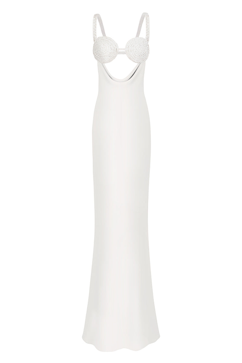 Sisters Maja Maxi Dress in White | Cult Mia Sisters Maja Maxi Dress in White | Cult Mia