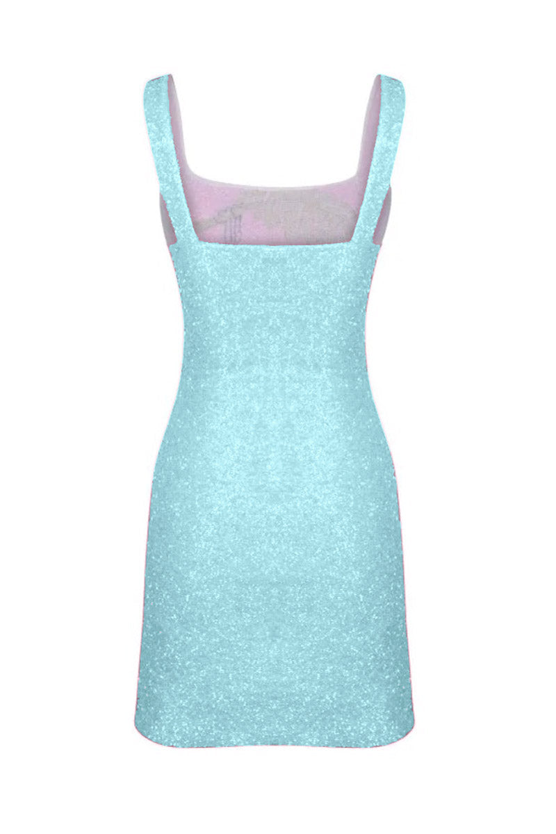 ST. BARTH HAND-BEADED CRYSTAL DRESS IN BLUE | CULT MIA | Oceanus ST. BARTH HAND-BEADED CRYSTAL DRESS IN BLUE | CULT MIA | Oceanus