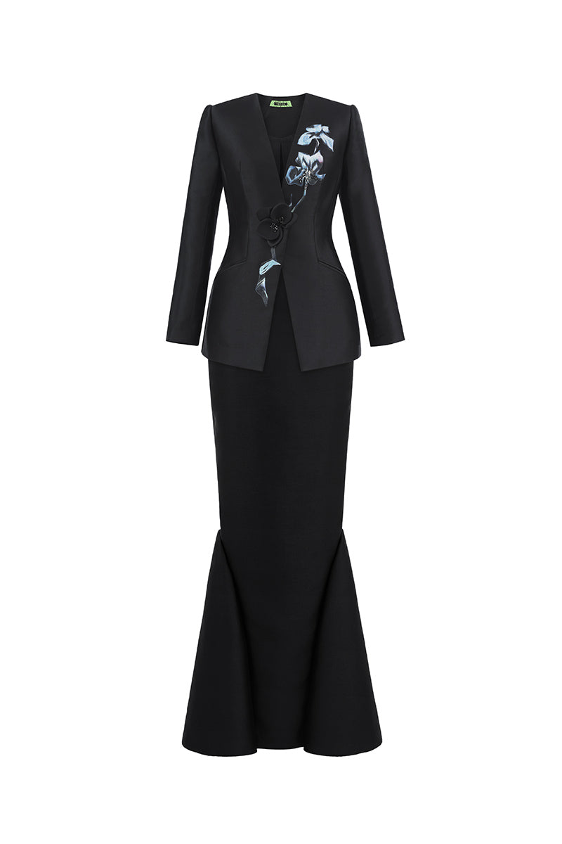 STILLNESS BLOOM JACKET AND MERMAID SKIRT