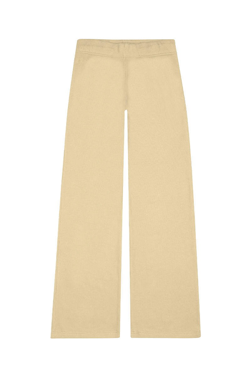 Yellow Bassigue straight leg sweatpants with a relaxed fit, made from soft, comfortable fabric for casual wear.