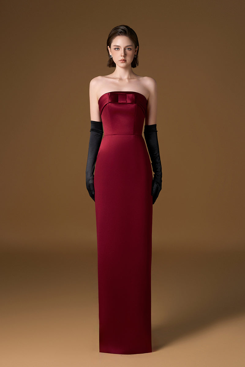 red maxi party dress Red Sequin Plunge V Backless Mermaid Maxi Dress with Slit