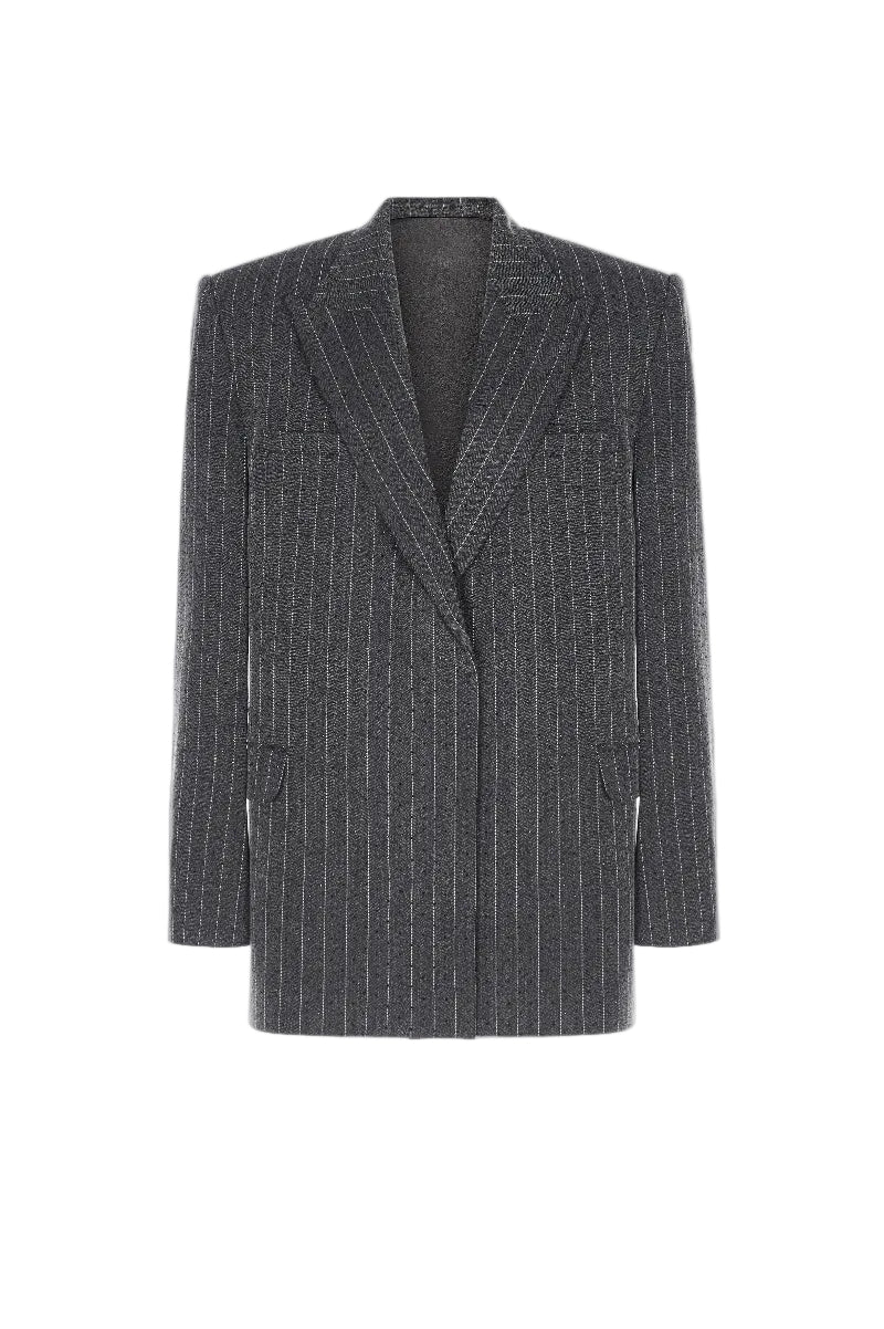 BLAZER JACQUES GRIS À RAYURES