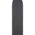 Gray striped Jacques maxi skirt by Montsand, flowing fabric with horizontal stripe pattern, elegant and casual summer wear