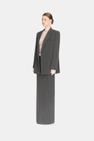 Montsand striped Jacques maxi skirt featuring bold vertical stripes and a flowing silhouette, perfect for casual or dressy occasions.