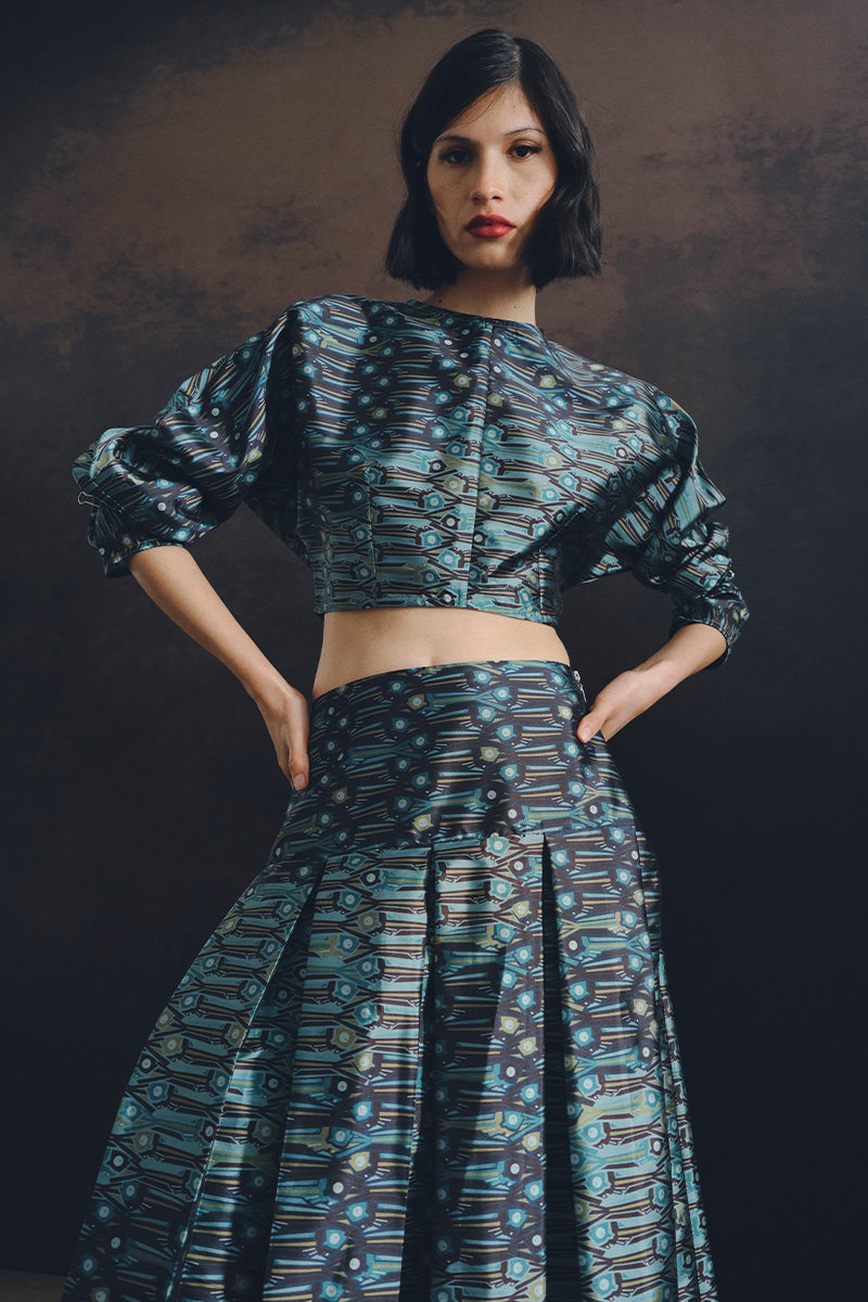 SUMAC ONDA TOP IN AQUA - CULT MIA