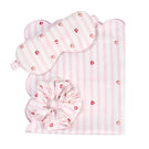 Pink summer fruits-themed sleep gift box by MANITO, featuring decorative home accessories with vibrant fruit motifs.