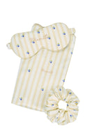 Manito summer fruits sleeping gift box featuring vibrant yellow and colorful fruit-themed home decor items.
