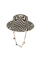 Ser SUN RIDDLE Hat, stylish wide-brim sun hat with breathable fabric and adjustable strap for sun protection and comfort.