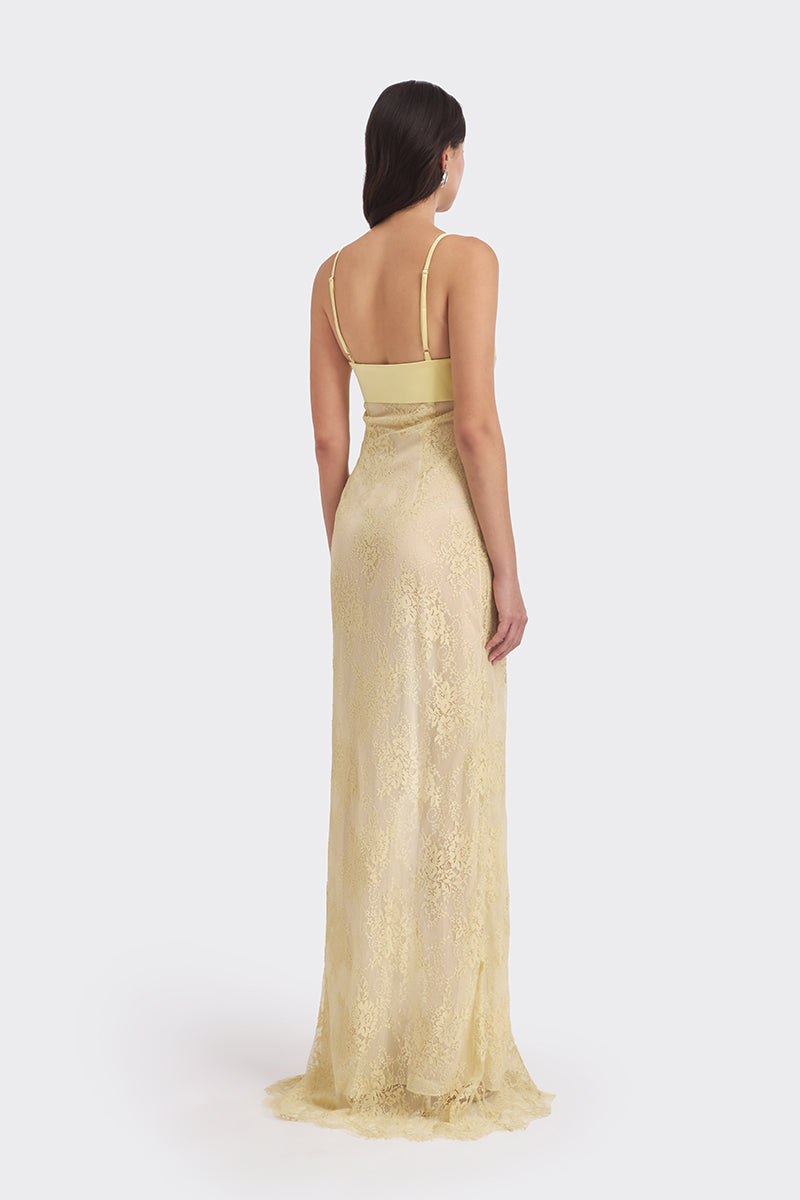SWAN SLIP LACE YELLOW MAXI DRESS | CULT MIA | Stolen Stores SWAN SLIP LACE YELLOW MAXI DRESS | CULT MIA | Stolen Stores
