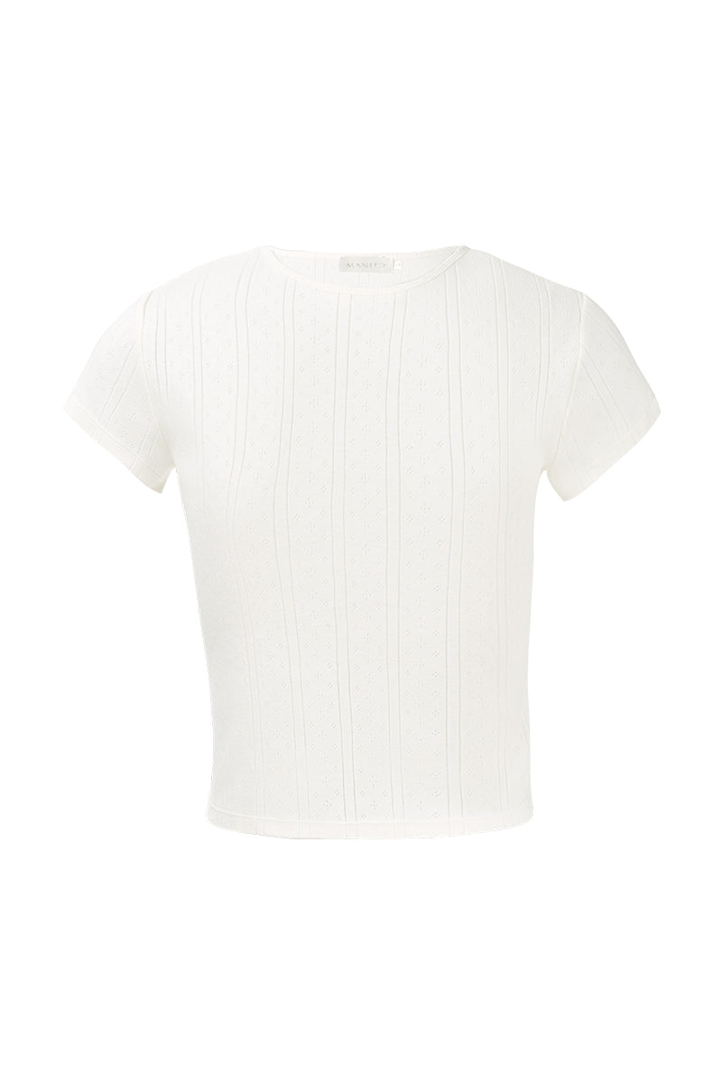 SWEET GARDEN WOMEN'S  KNIT T-SHIRT