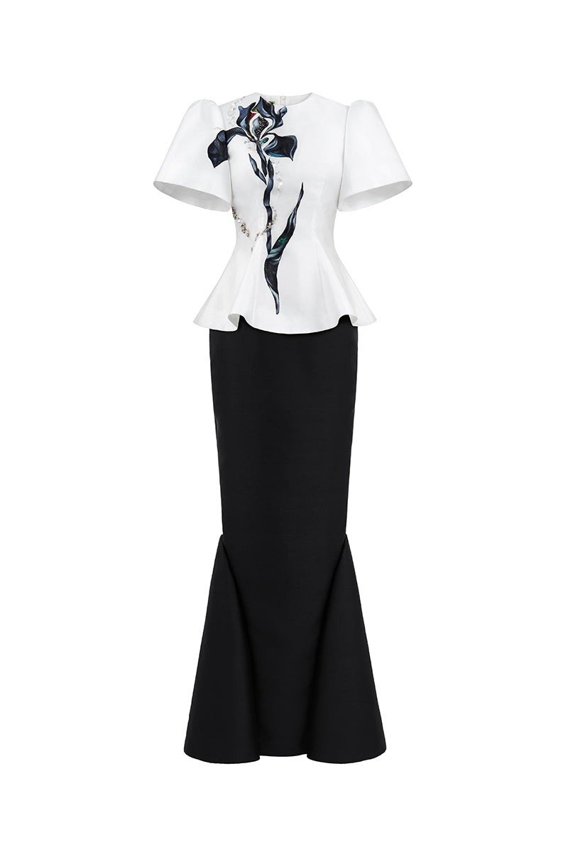 SWING PEPLUM TOP AND MERMAID SKIRT