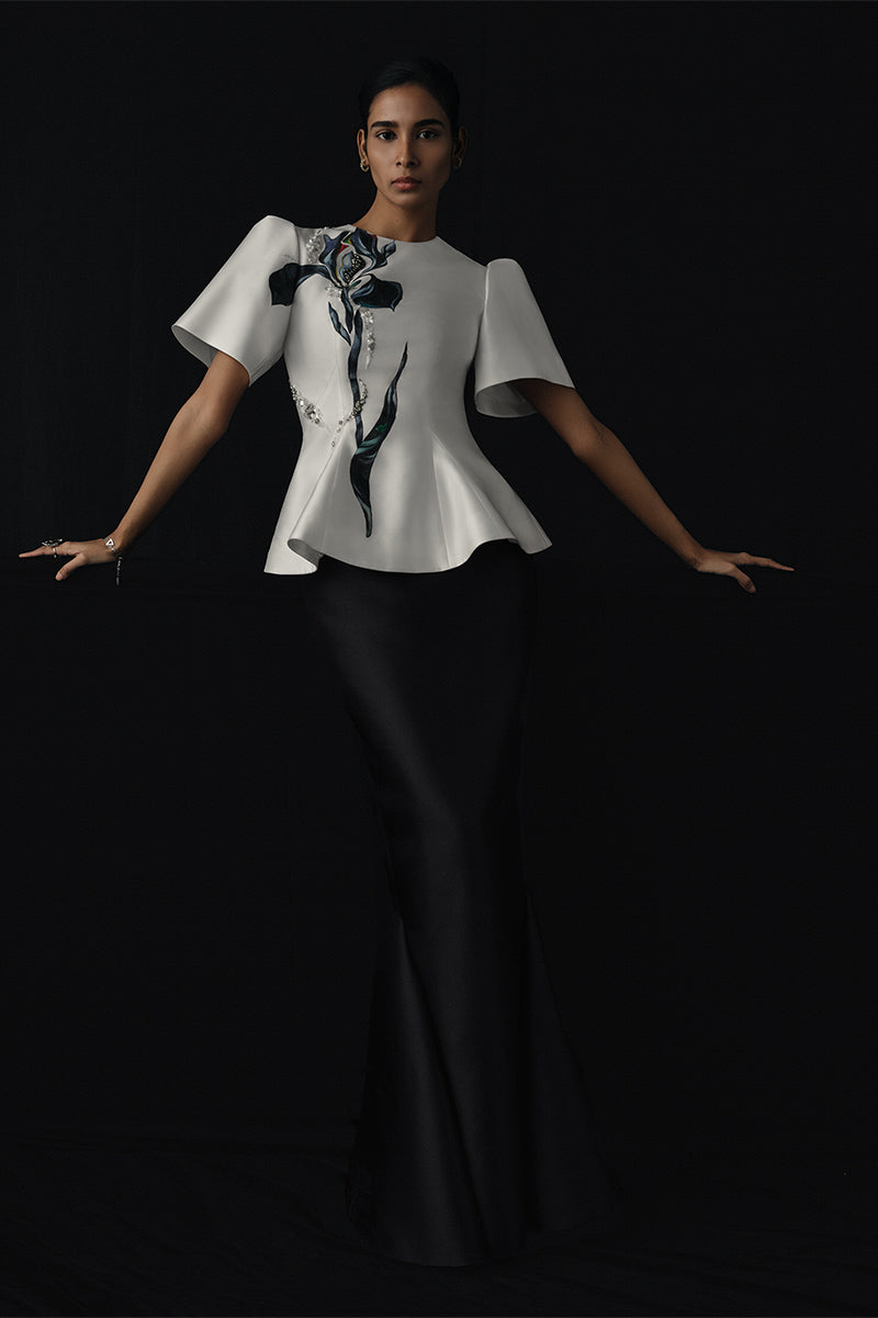 SWING PEPLUM TOP AND MERMAID SKIRT