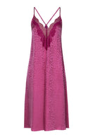 NK IMODE Sydney Seaside A-line long silk gown in freesia color, showing elegant flowing fabric and detailed design.