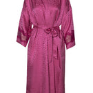Long silk kimono robe in freesia color by NK IMODE, featuring elegant seaside-inspired design and flowing fabric.