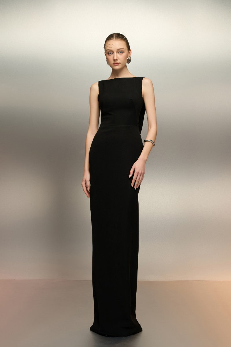 MARYAMIA CREPE DRESS IN BLACK - CULT MIA