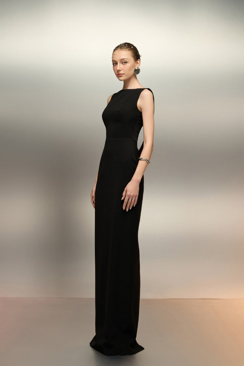 MARYAMIA CREPE DRESS IN BLACK - CULT MIA