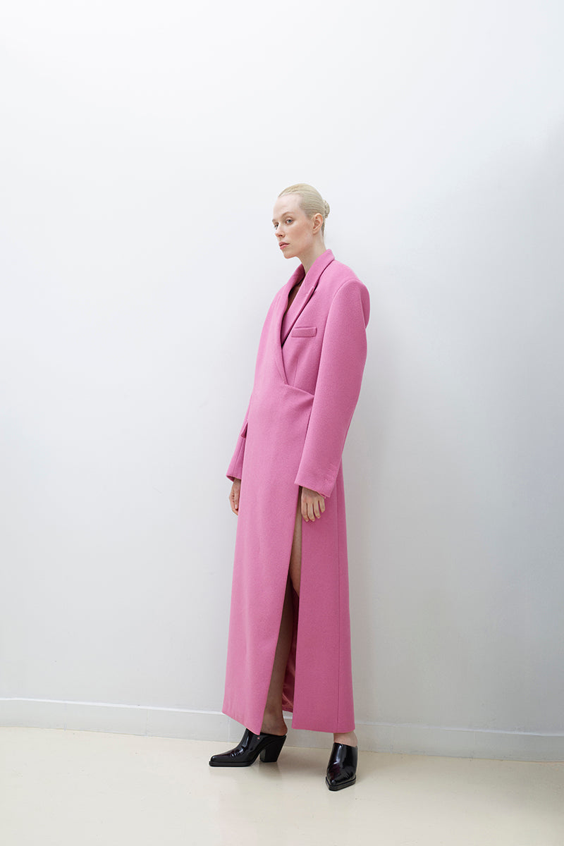 WOOL COAT WITH SIDE SLIT | CULT MIA | TAGG