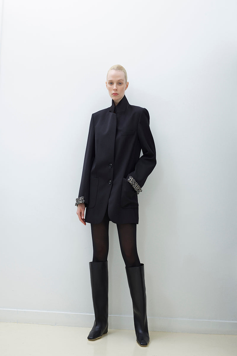 HAND EMBROIDERED LONGLINE JACKET