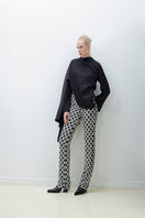 Light blue cape blouse from TAGG, stylish tops with flowing fabric and elegant design, perfect for casual or formal wear.