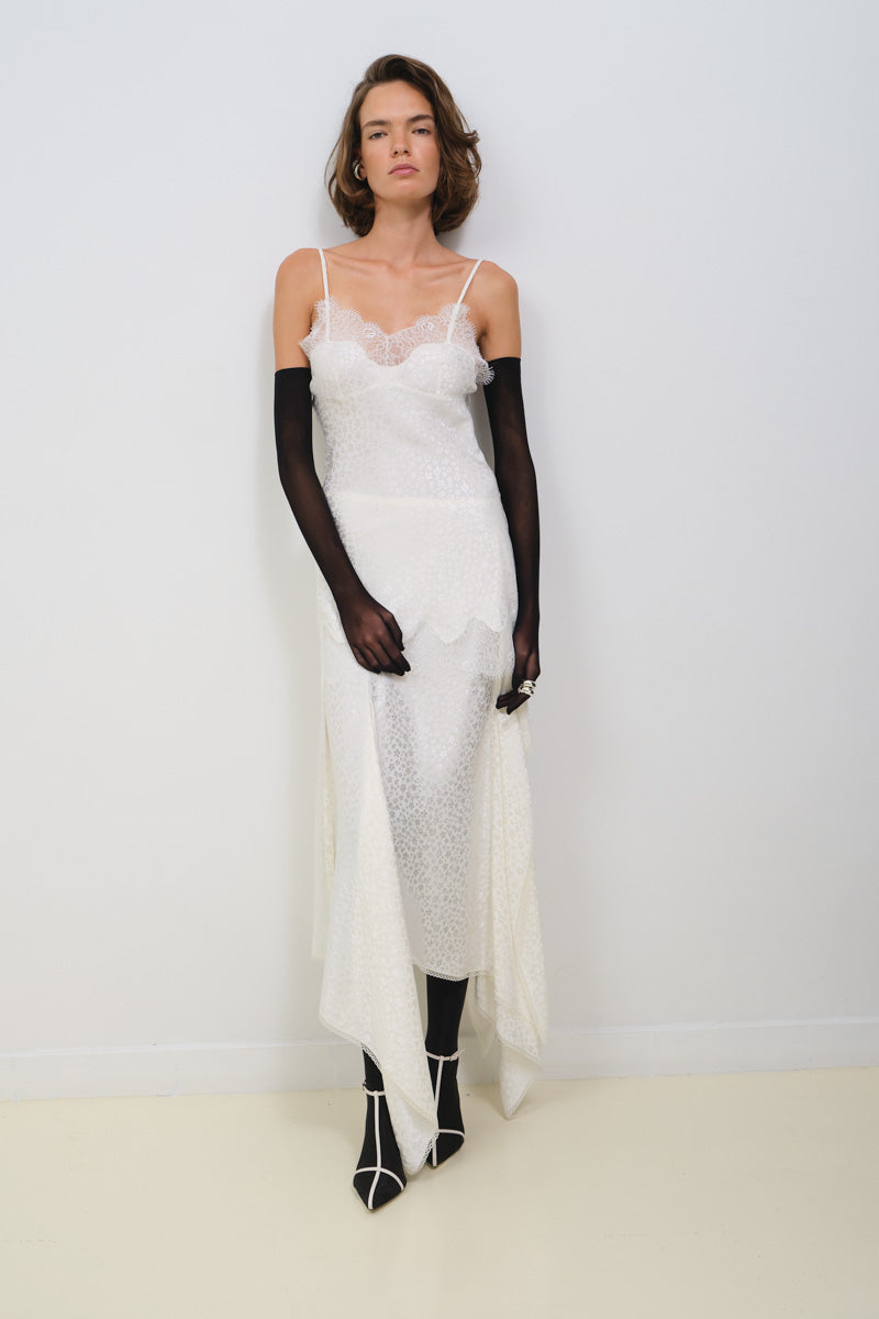 ASYMMETRICAL JACQUARD SKIRT - CULT MIA