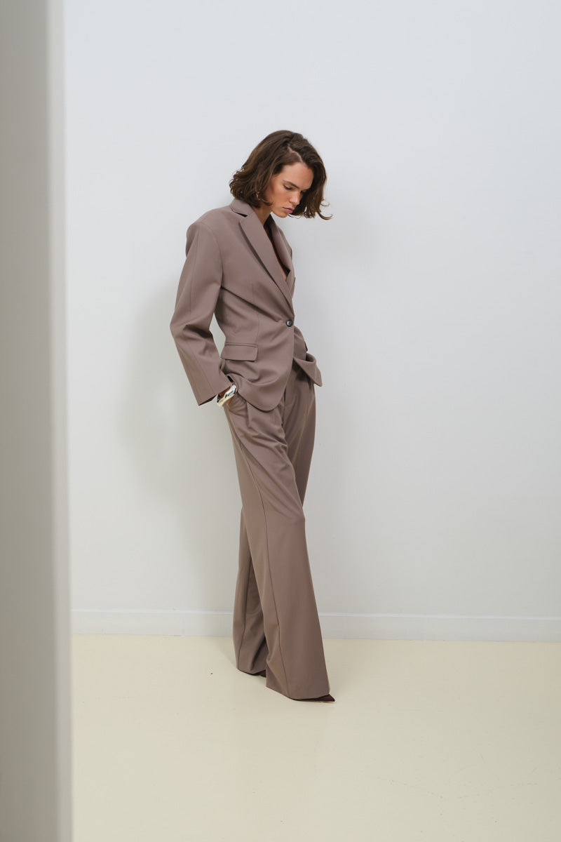 WIDE LEG PLEATED PANTS - CULT MIA