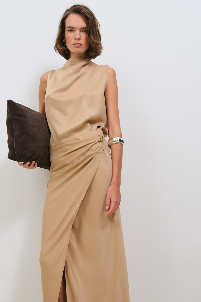 WRAPPED MIDI SKIRT - CULT MIA