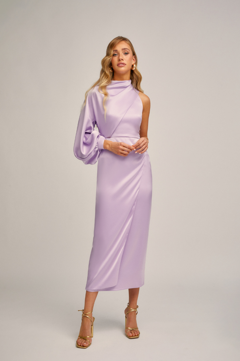 TAHITI MIDI DRESS IN VIOLET - CULT MIA