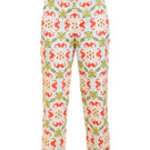 Mestiza New York Palau cigarette pants in ghost color, slim fit with tailored design, shown on a model.