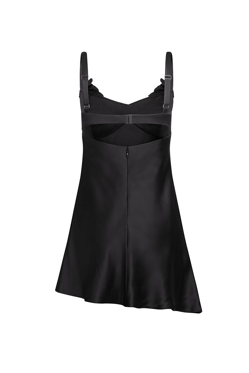 TEMPTATION MINI SLIP DRESS IN BLACK | CULT MIA TEMPTATION MINI SLIP DRESS IN BLACK | CULT MIA
