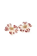 Sara & Flora Butter Aurora Maxi Earrings featuring large, elegant gold-toned earrings with intricate detailing.