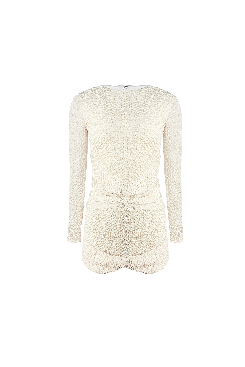 MARIEL OFF WHITE MINI DRESS