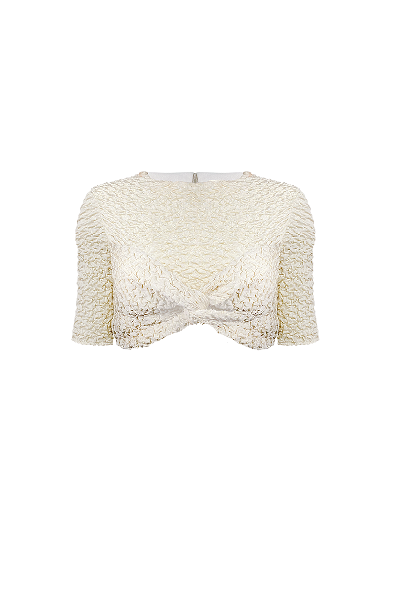 DULCE IVORY CROP TOP - CULT MIA