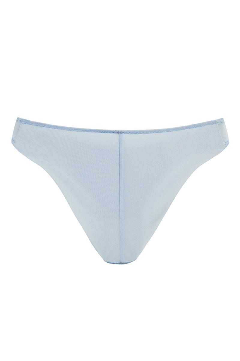 Scarlett Gasque Tallulah knicker in Ice Melt underwear with ghostly back design, soft fabric, and comfortable fit.