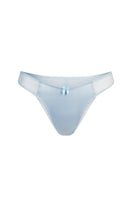 Scarlett Gasque Tallulah Knicker in Ice Melt fabric, front view, showcasing the comfortable underwear with delicate detailing.