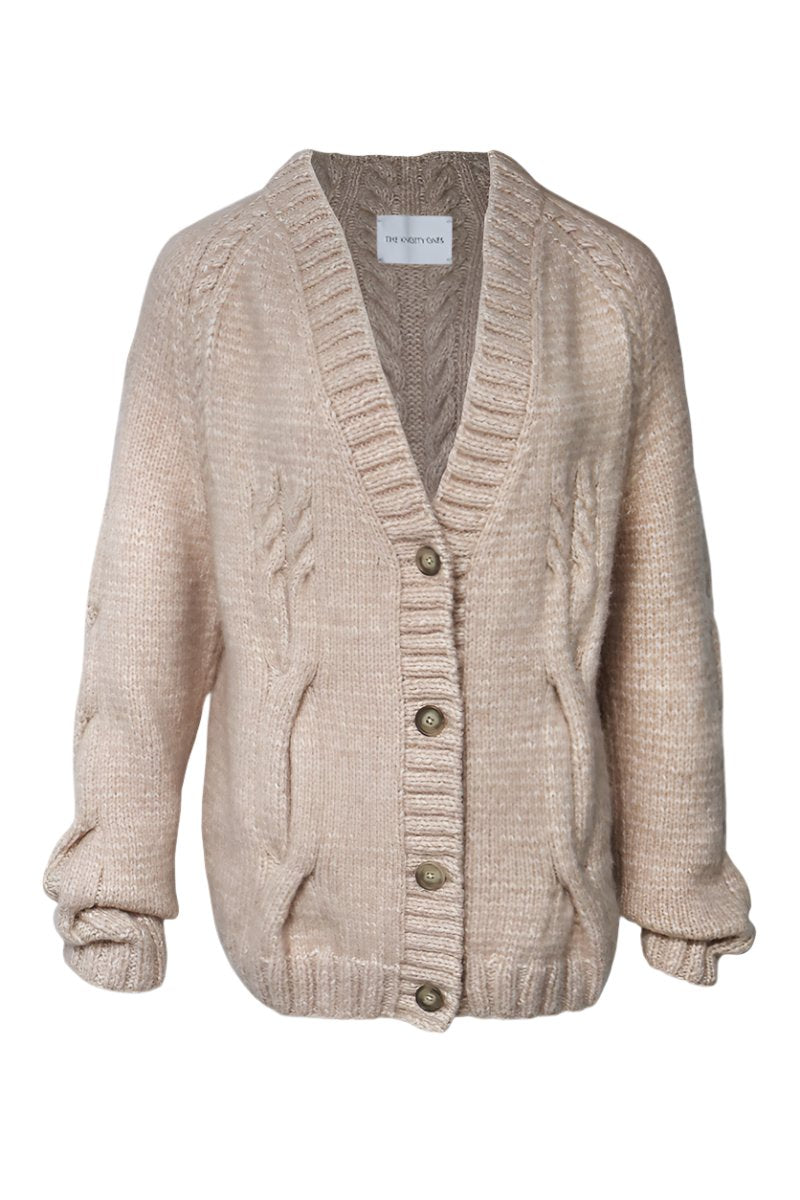 VILNELE CARDIGAN IN BEIGE - CULT MIA