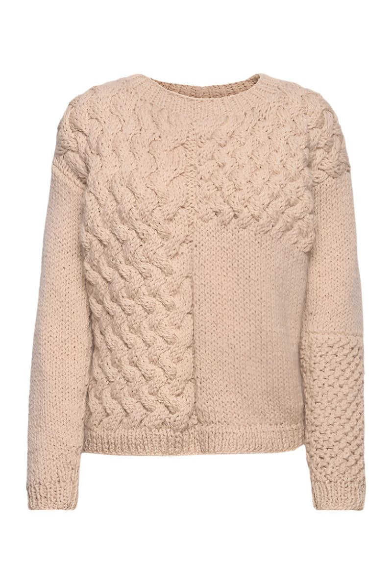 HEARTBREAKER SWEATER IN BEIGE - CULT MIA
