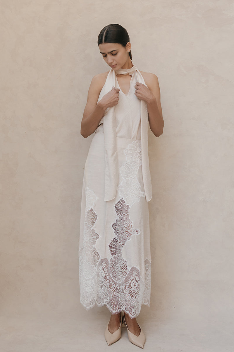 SALOME SKIRT IN IVORY