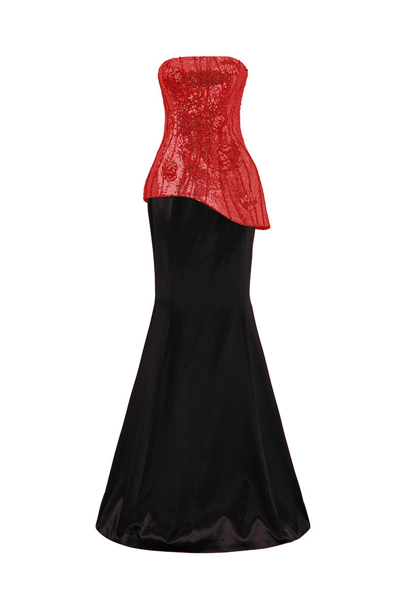 SHIMMER TAFFETA TOP AND SKIRT SET | CULT MIA | Lune De Soie SHIMMER TAFFETA TOP AND SKIRT SET | CULT MIA | Lune De Soie